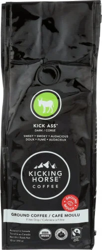 - Dog disposable foam shower gelKicking Horse - Coffee Kick Ass Dark Ground 10 Oz - Pack Of 6